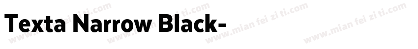 Texta Narrow Black字体转换